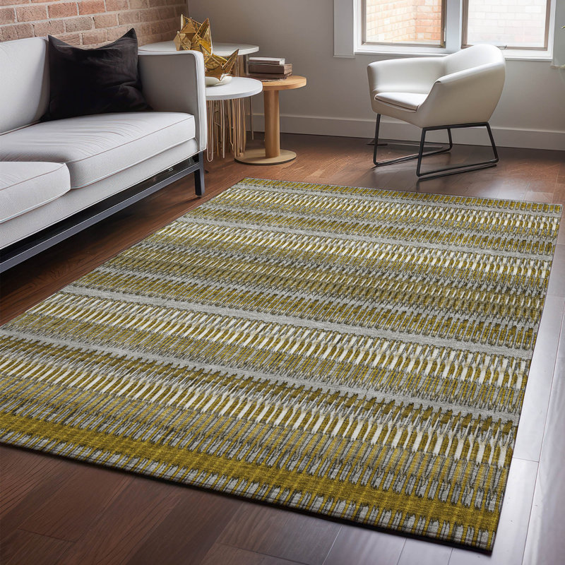 Tapis de qualité supérieure lavable à la machine Cerrito AMF589, Rectangle 5 pi x 7 pi 6 po