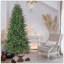 Arbre de Noël artificiel, 1168 pointes de branches, pin à charnière luxuriante avec aiguilles mixtes en PE + PVC, arbre de Noël à assemblage facile avec support en métal robuste pour la décoration de Noël intérieure