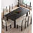 French-style retro rectangular solid wood dining table-110651889