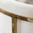 Solstice Counter Height Chair In Cream Velvet W/ Polished Gold Metal Frame-98758970
