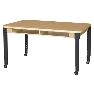 Two Seat Desk with Adjustable Legs 12"-17"