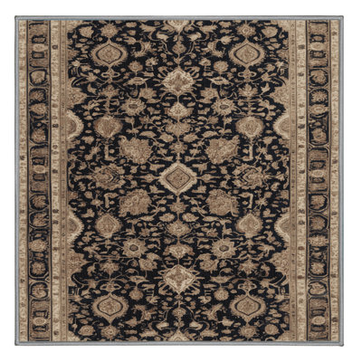 Machine Washable Persian Gray Area Rug