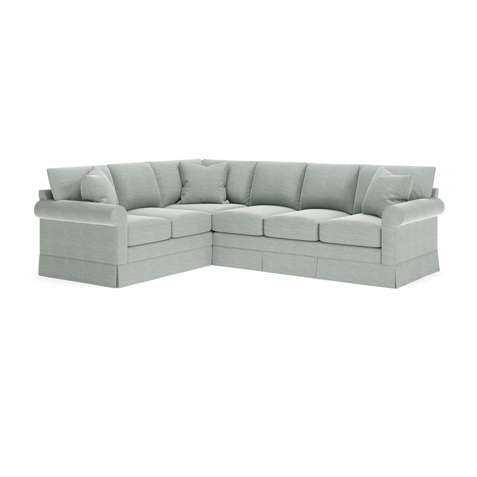 Friedman L-Sectional, Left Hand Facing, Conversation Capri Basketweave