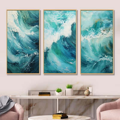 Ocean Teal Wave Expression