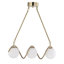Luminaire suspendu moderne unique à 5 lumières
