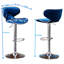 Tabouret de bar pivotant rembourré en velours Masaccio-393791266