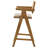 Alphild Upholstered Counter Stool with Solid Wood Frame
