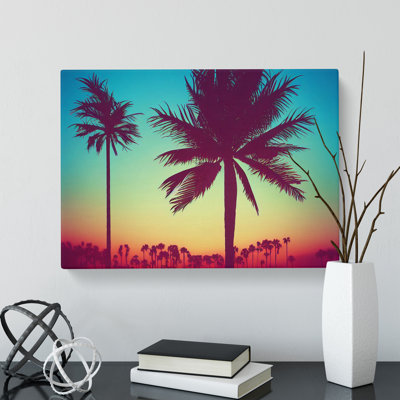 Victorious Palm Trees - Wrapped Canvas