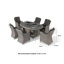 Sofia 8 Seat Oval Firepit Dining Set