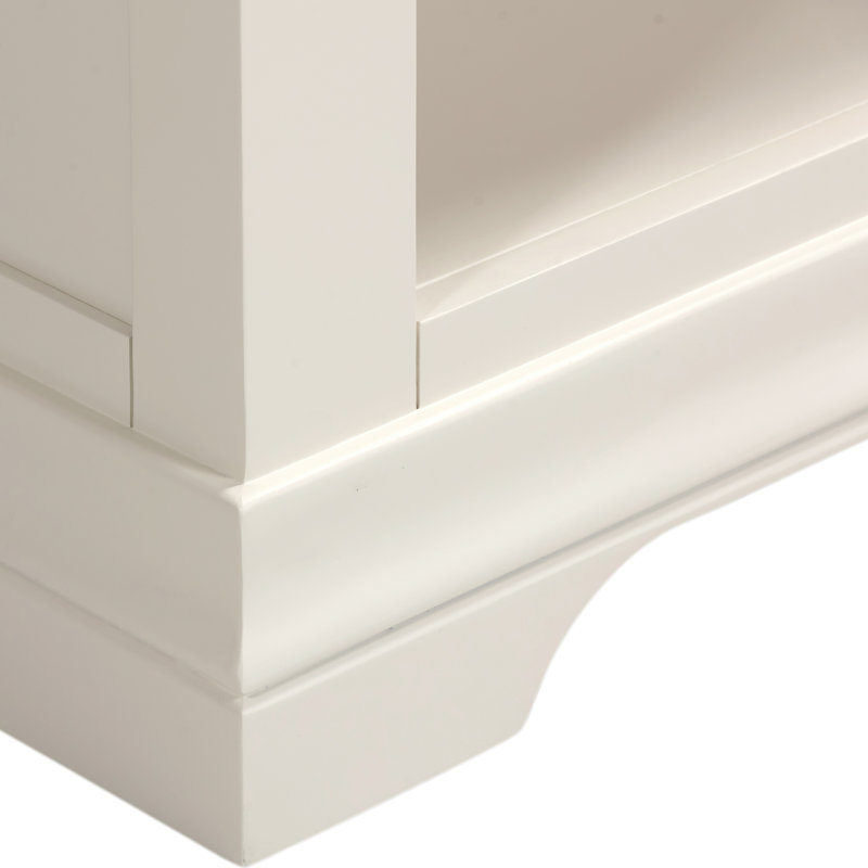 Adaleya 150cm H x 89cm W Bookcase, Ivory