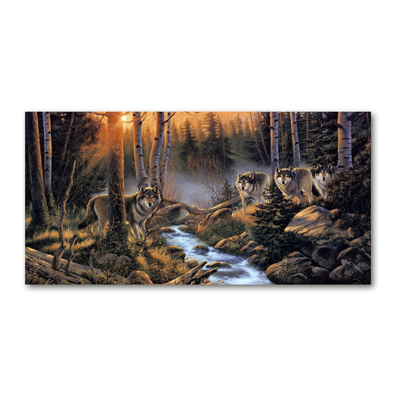 Pack Of Wolves - Wrapped Canvas Print