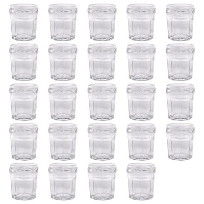 Argon Tableware Glass Jam Jars with Lids