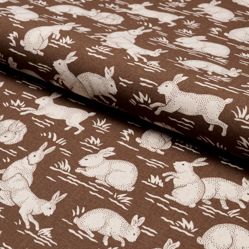 Tissu Cottontails, Châtaigne
