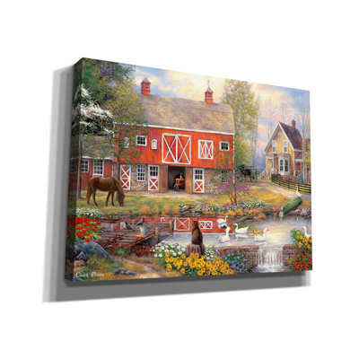 «Reflections On Country Living» par Chuck Pinson, art mural sur toile