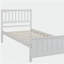 Lit plateforme simple en bois, lit plateforme blanc (moins deux pieds de support centraux)