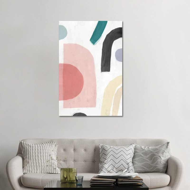 «Sherbet I» par Isabelle Z - reproduction d'art, H 48 po x l 32 po x P 1,5 po, Toile tendue, Aucun mat