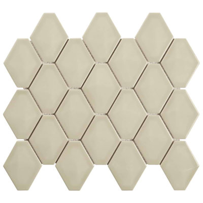 Brookline Diamond 3x4 Glossy Ceramic Mosaic Tile
