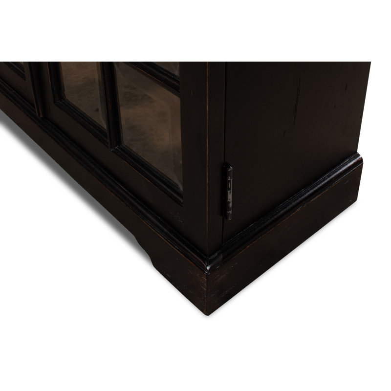 Morgan Solid Wood Bookcase, Ebony/Light Brown