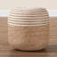 Tabouret d'appoint en bois massif Aahad Seagrass