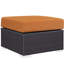 Ensemble de conversation en rotin de 3 pièces avec coussins Sunbrella Brentwood-1298900960
