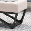 Modern Featuring Upholstery And Sleek Black Legs Elegant Button- With Cover Graceful Base-810829469