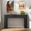 Modern 54" Console Table With Oval Top And 2 Drawers-832671952