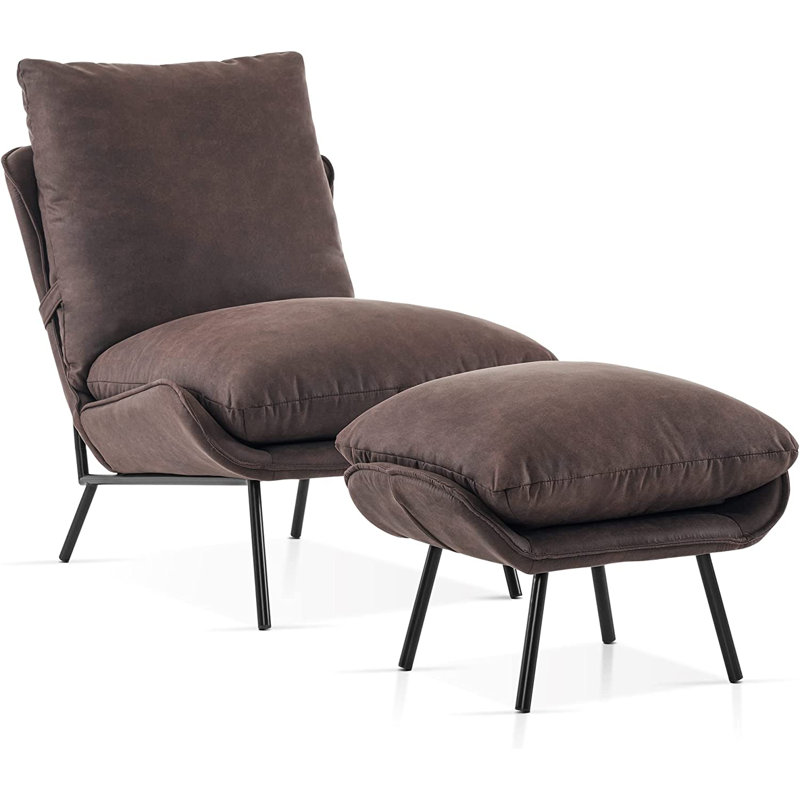 Méridienne l 28,7 po, Velours brun foncé