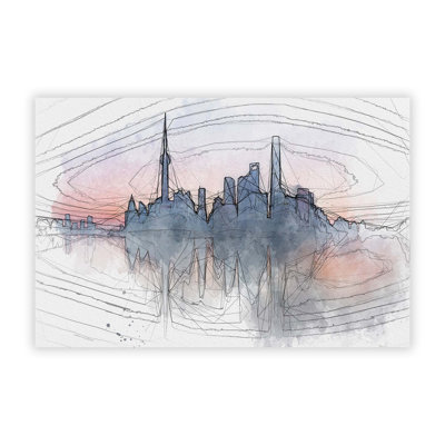 View of Shanghai in China - Frameless Print