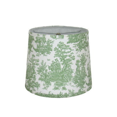 Abat-jour tambour en coton Sage Toile