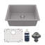 Ensemble d'évier de cuisine à simple cuve encastrable 24-3 / 8 po x 19-1 / 8 po Karran Quartz-65980513