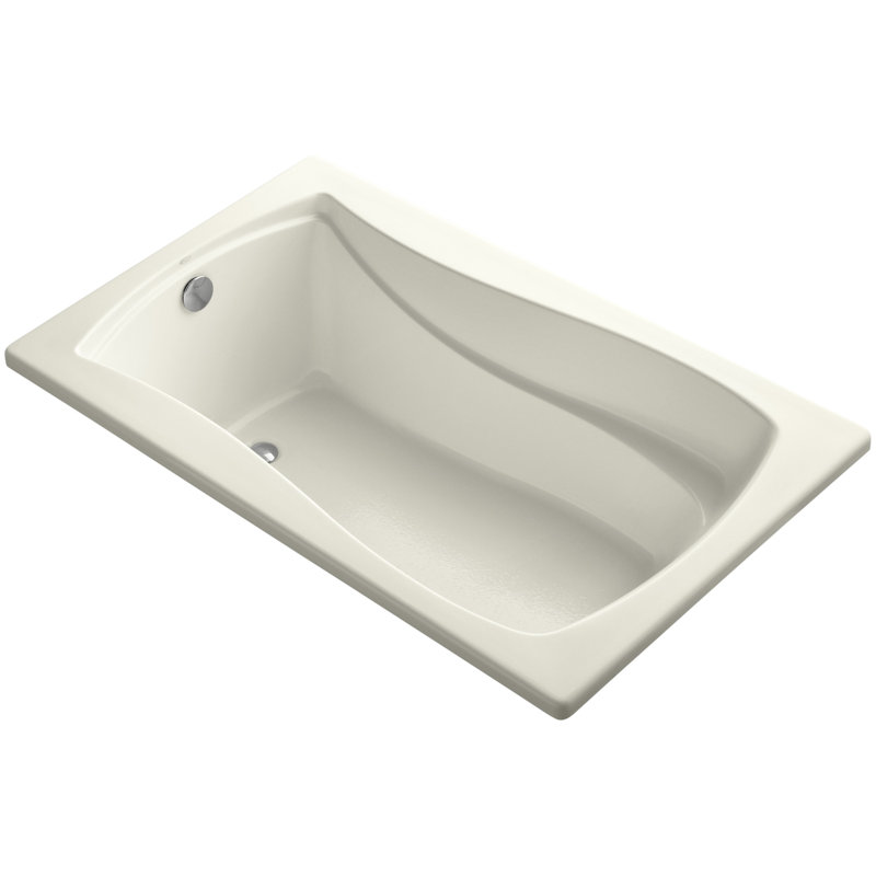 Mariposa 60" x 36" Soaking Bathtub, Biscuit