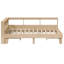 Bookcase Bed Without Mattress Solid Wood Pine-1938820490-1938820492
