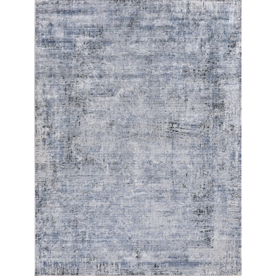 Intrigue Abstract Area Rug in Blue