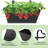 3 Pcs Large Hanging Flower Pots For Railing Or Fence 16 Inch Railing Planter Box For Any Balcony (Black)
