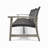 Outdoor Acacia Wood Wicker 3 Seater Sofa, Patio Furniture Conversation Set For Backyard-129762304
