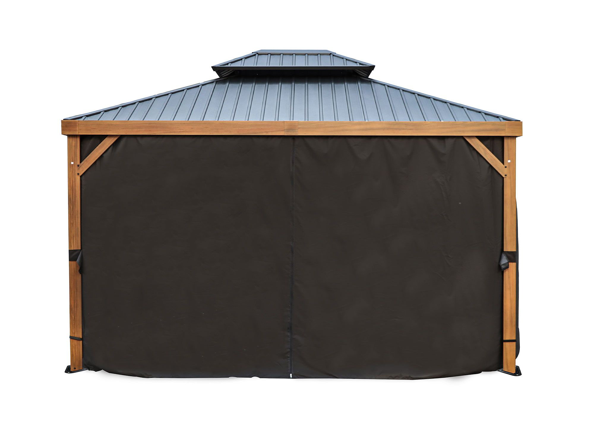 Gazebo Penguin 10 Ft. W x 12 Ft. D Wood Patio Gazebo Curtains ONLY & Reviews | Wayfair