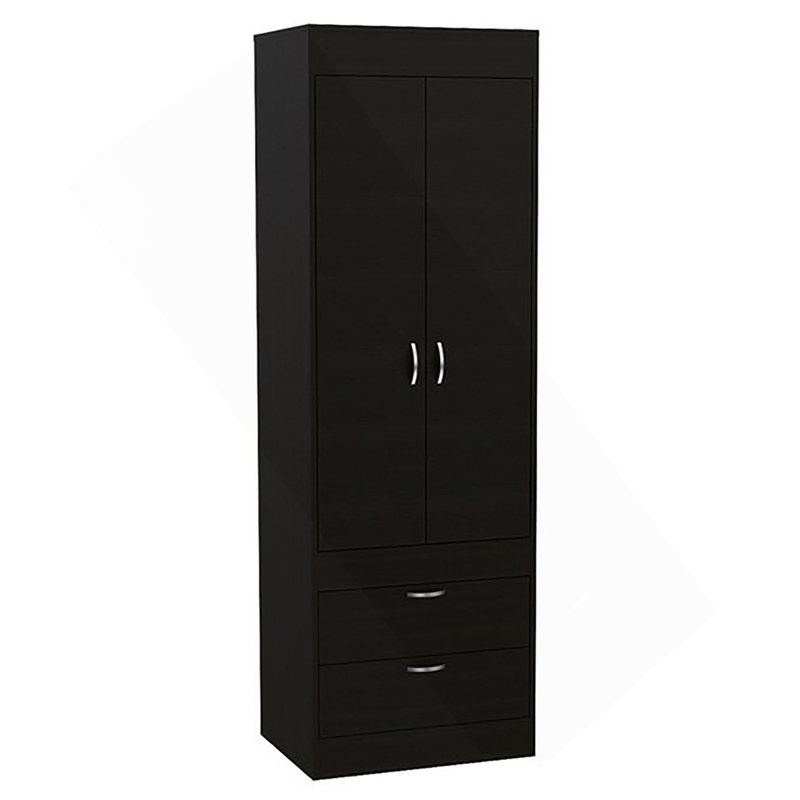 Armoire 2 tiroirs Wenge, Wengé