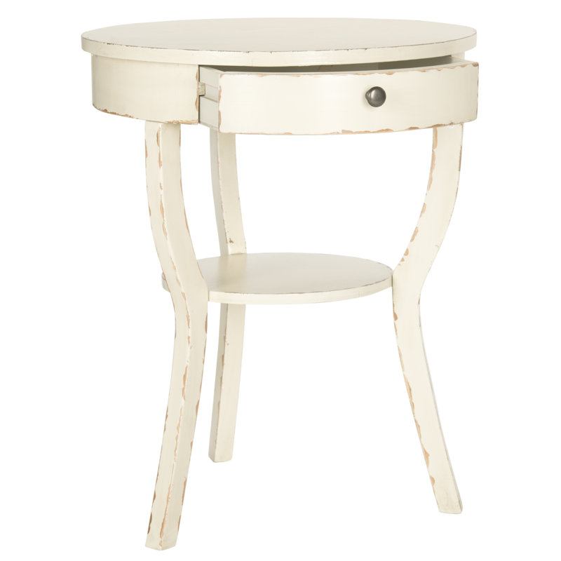 Table de bout avec 3 pieds Joanna, Crème rétro