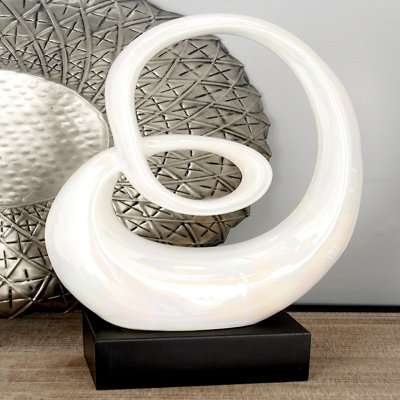 Styled Ceramic Abstract Sculpture