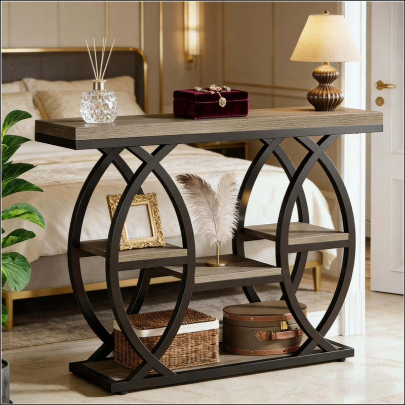 Stable Entryway Table,Console Table,Sofa Table,Side Table, Gray
