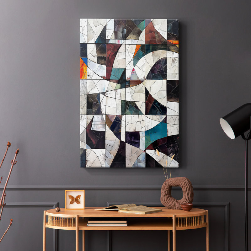 Série ABSTRACT LXII - Toile tendue avec châssis de qualité supérieure - Prêt à être accroché, H 36 po x l 24 po