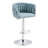 360° Fabric Cover Swivel Bar Stools Set Of 2, Adjustable Counter Height Bar Chairs With Woven Back & Footrest, Silver Chromed  Bar Stools For Kitchen Island, Cafe, Pub-756094692