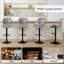 Tabouret de bar pivotant à hauteur réglable-122442409