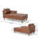 Purtell Faux Leather Chaise Lounge