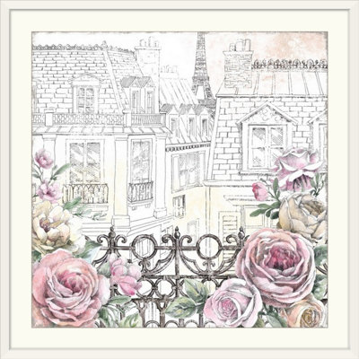 « paris roses ii », reproduction d’impression sur toile