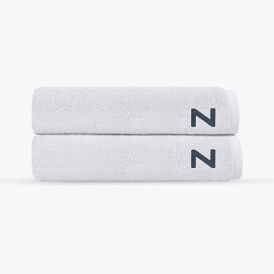 Ensemble de serviettes de bain monochromes 2 pièces Cloer