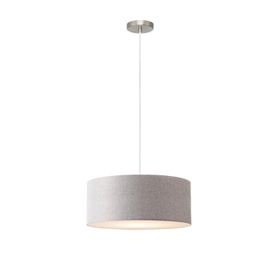 Pendant Kit Stretch Linen Drum Pendant