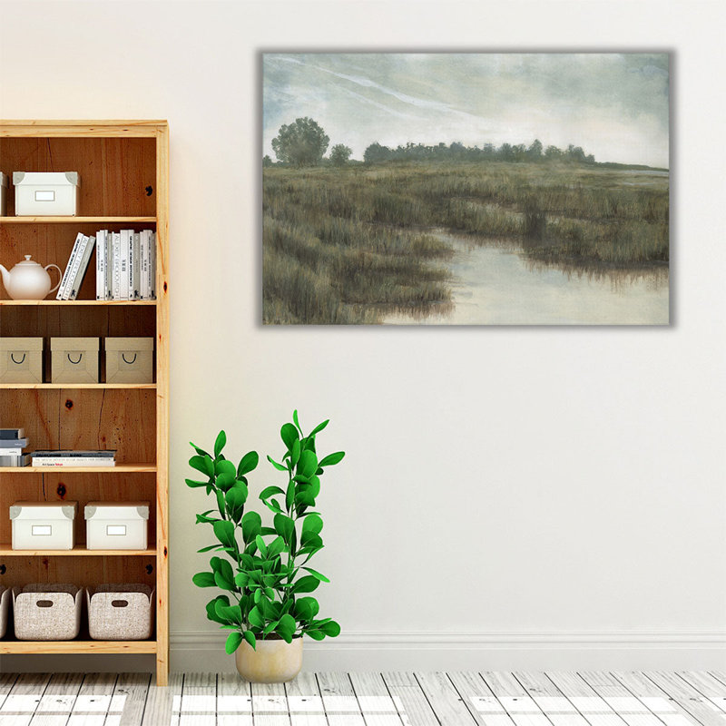 «Overcast Inlet II», reproduction d'art sur toile, H 40 po x l 60 po
