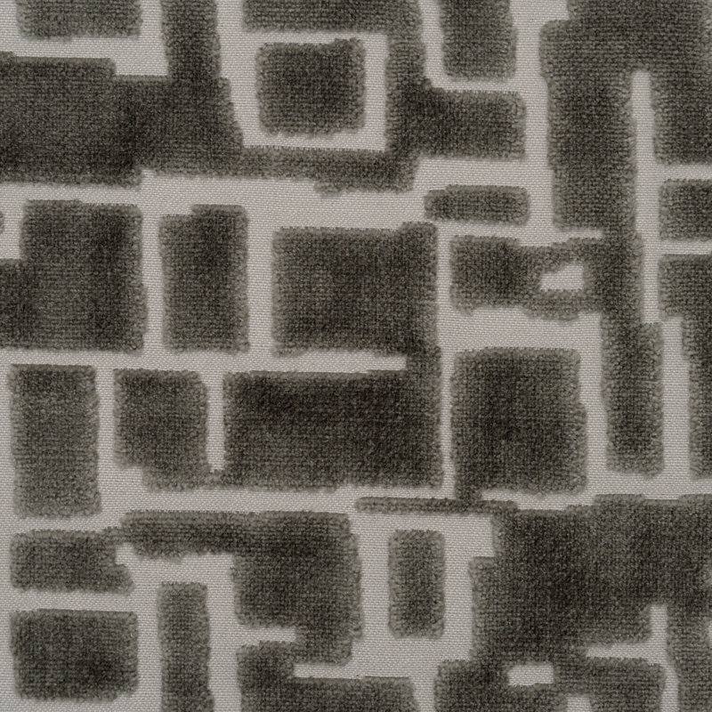 Tissu de revêtement en velours Maze, Fumée