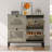 Slim 4-Door Flip Drawer Shoe Cabinet with Adjustable Shelves & Hooks, Space-Saving Entryway Organizer-188104659